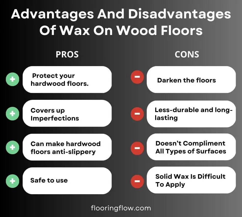 Advantages and disadvantages of wax on wood floors