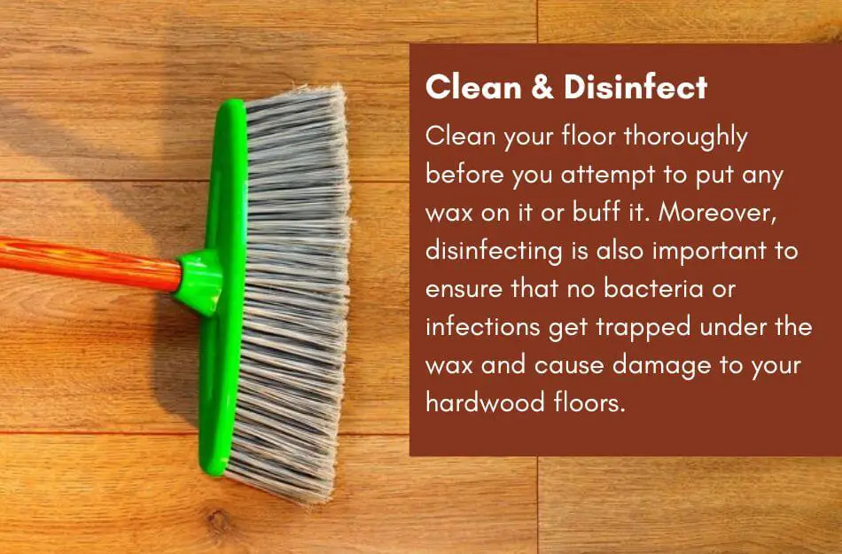 Clean & Disinfect hardwood floors
