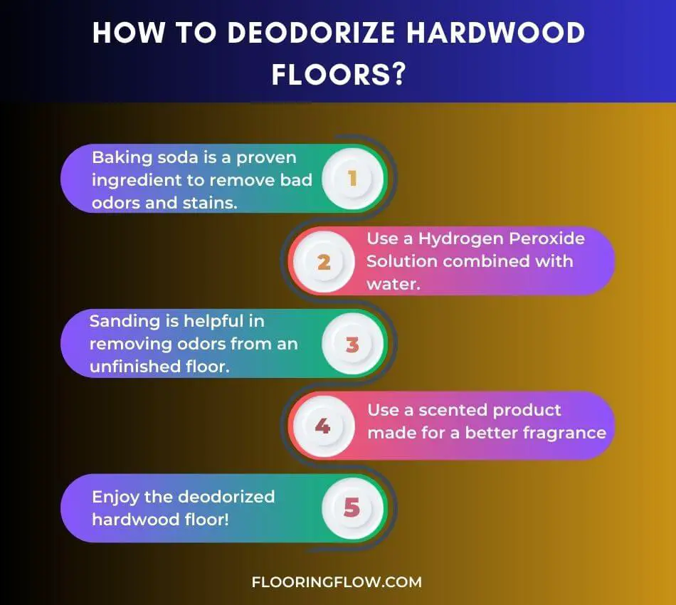How to deodorize hardwood floors?