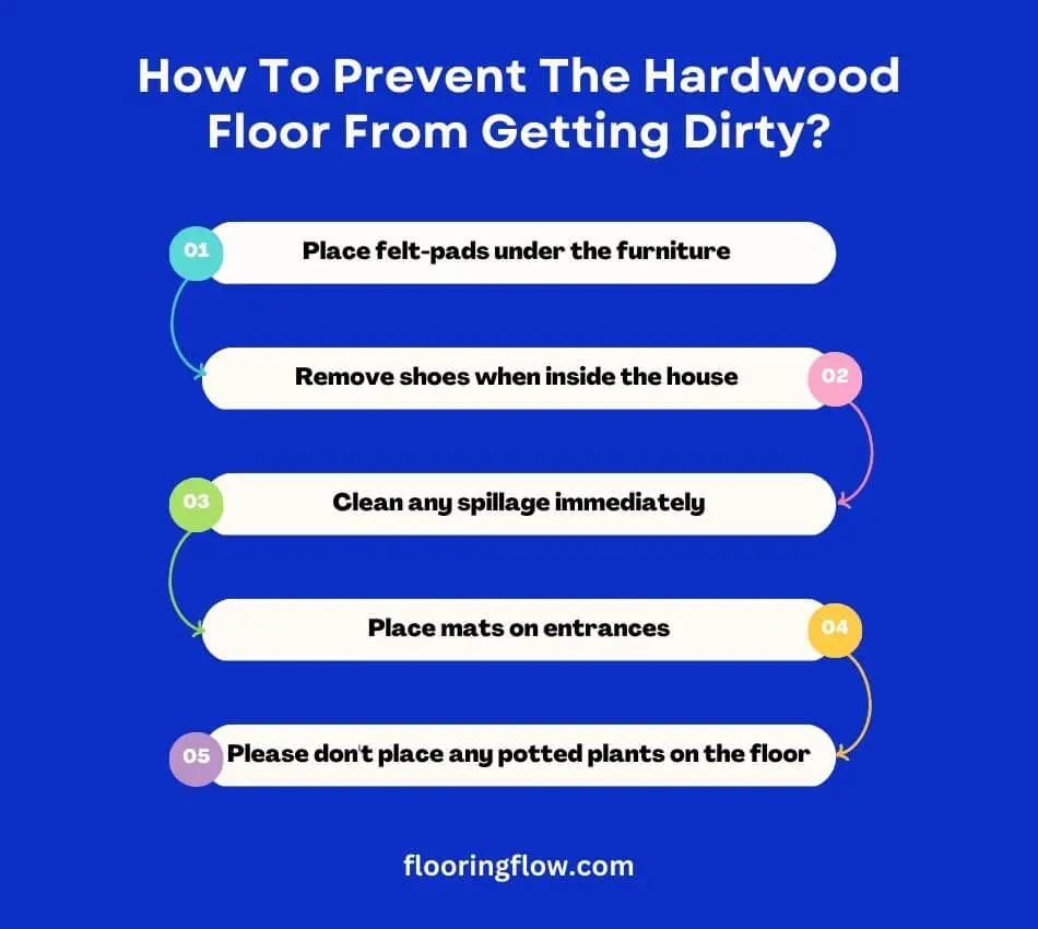 How To Prevent The Hardwood Floor From Getting Dirty?