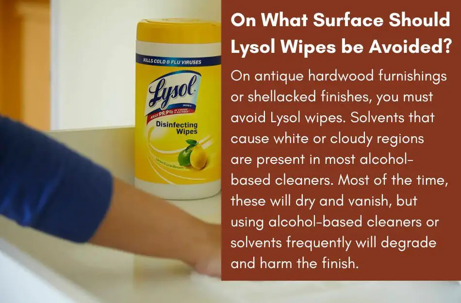 On What Surface Should Lysol Wipes be Avoided?