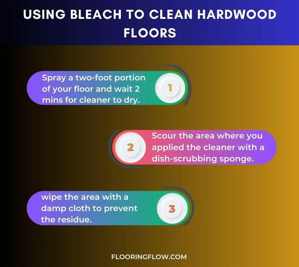 Using bleach to clean hardwood floors