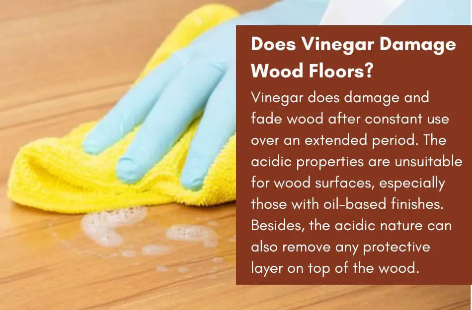 vinegar damages wood floors