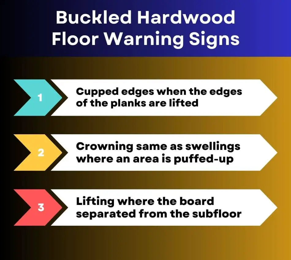 Buckled Hardwood Warning Signs