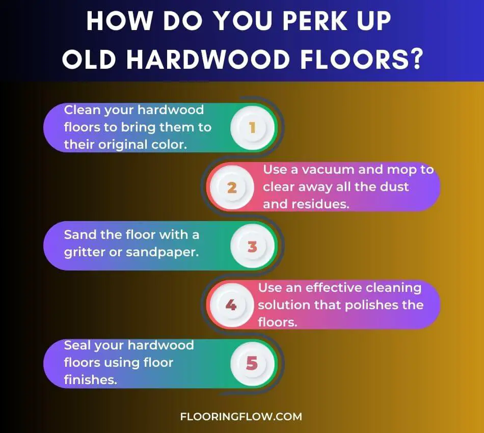 How Do You Perk Up Old Hardwood Floors Infographics