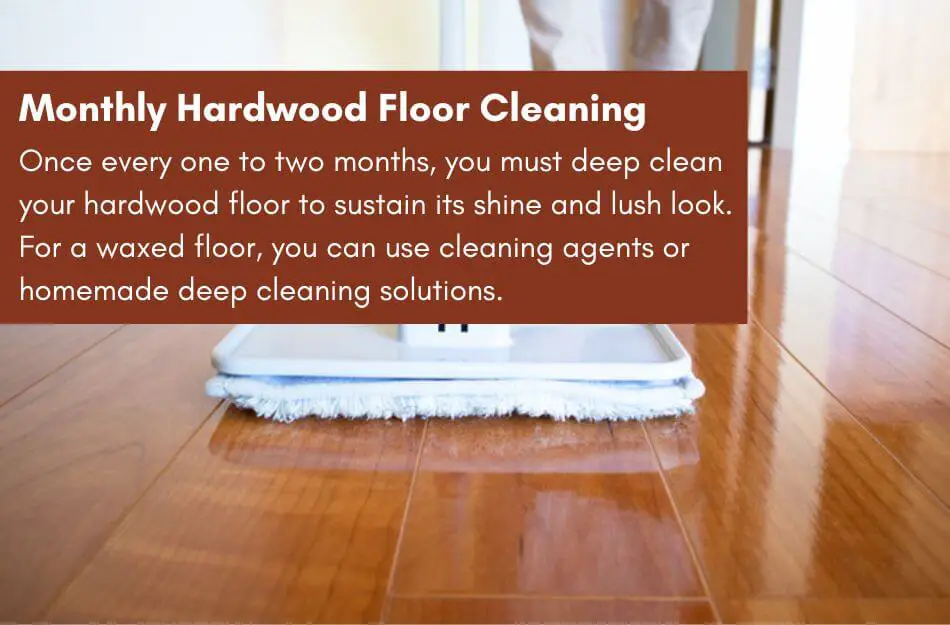 Monthly Hardwood Floor Cleaning