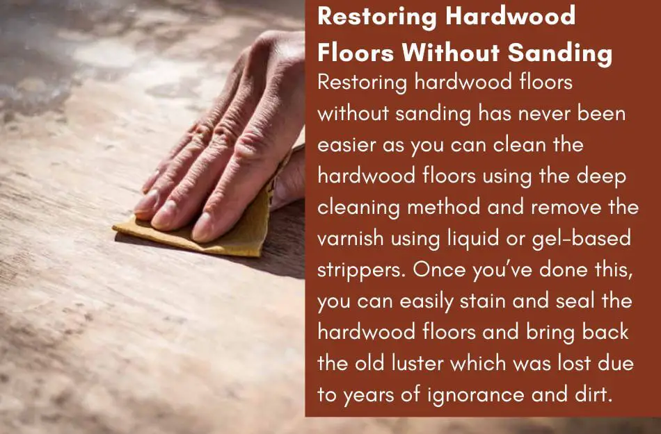 Restoring Hardwood Floors Without Sanding