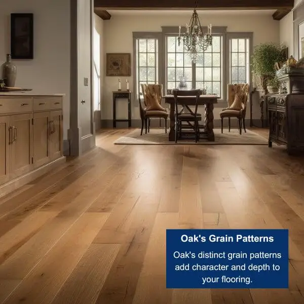 Oaks grain patterns