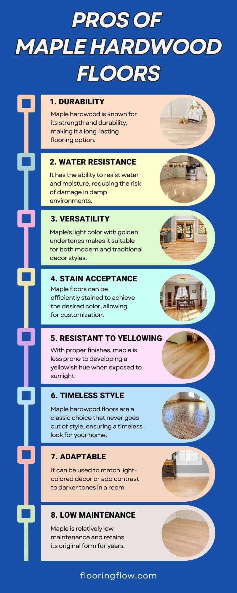 Pros of maple hardwood floors