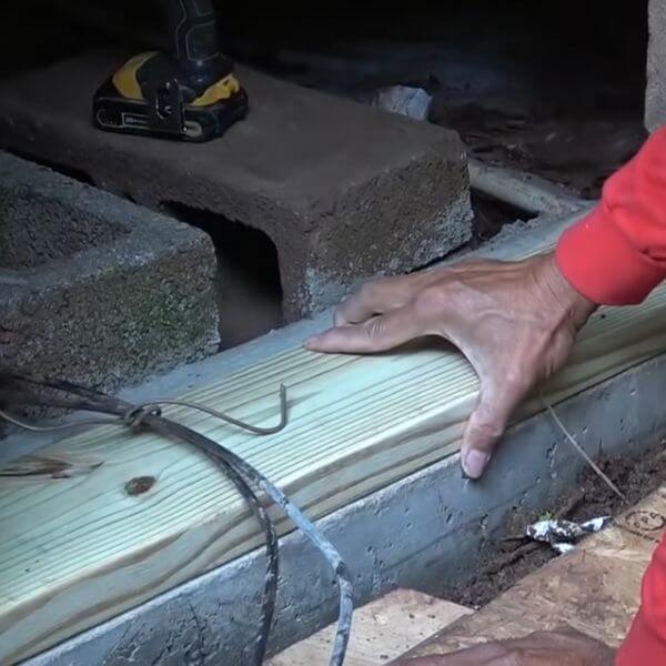 Create the Frame for the Crawl Space Door