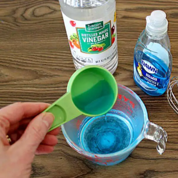 Apply the Mixture with Dish Soap to get out of hardwood floors