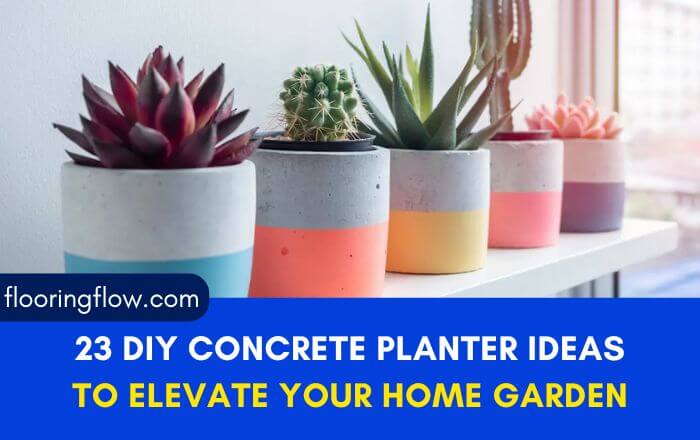 23 Creative DIY Concrete Planter Ideas to Elevate Your Home Garden