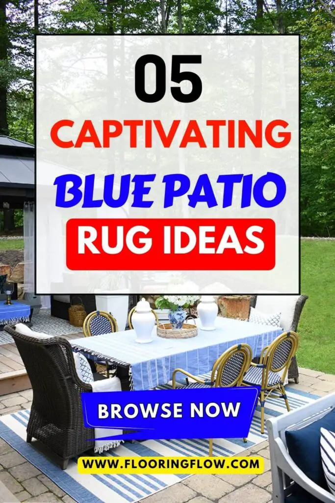 Blue Outdoor Patio Rug Ideas