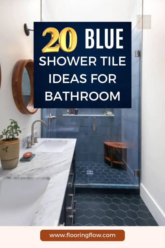 Blue Shower Tile Ideas For Bathroom