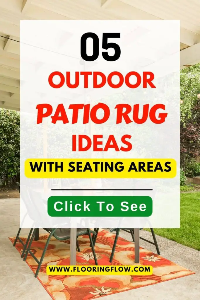 Outdoor Patio Rug Ideas With Seating Areas