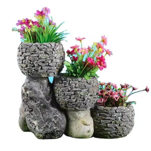 Stepping Stone Planters