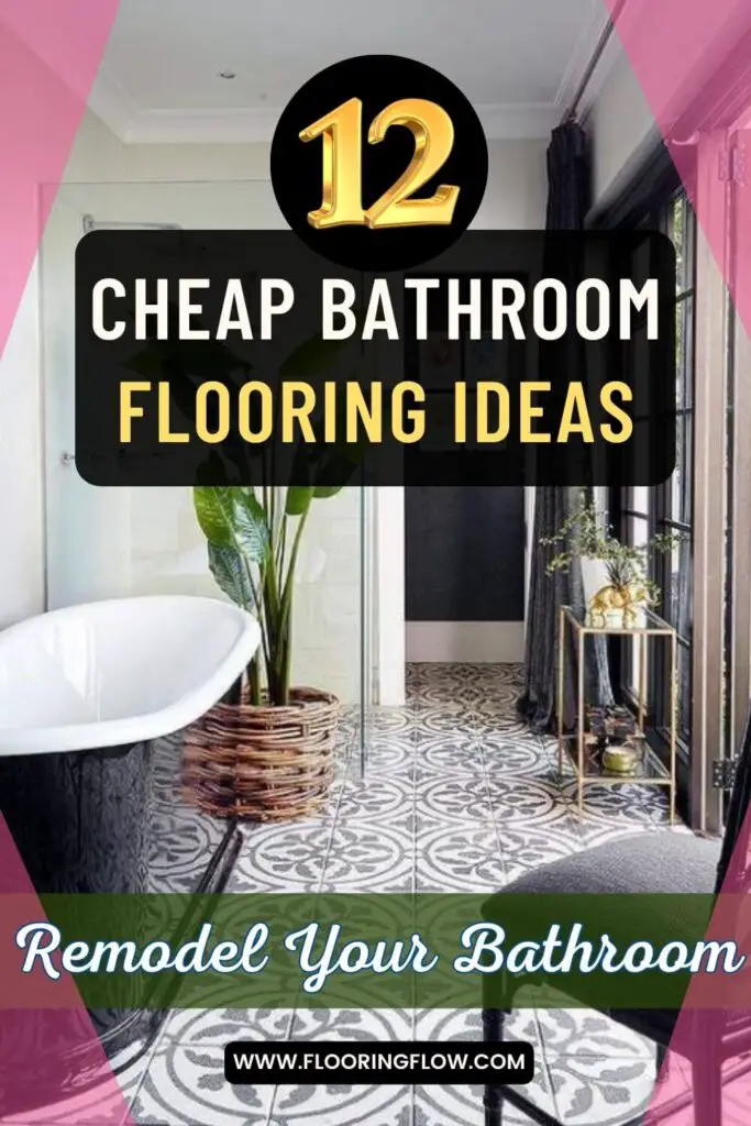 cheap bathroom flooring ideas diy