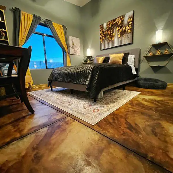 Acid Stained Concrete for a Custom Look