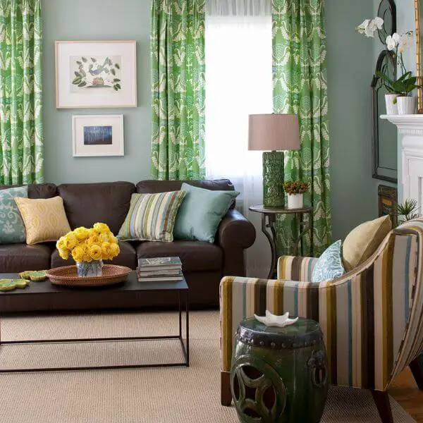 Add a Pop of Color with Curtains