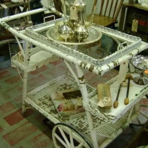 Arrange an Antique Tea Cart