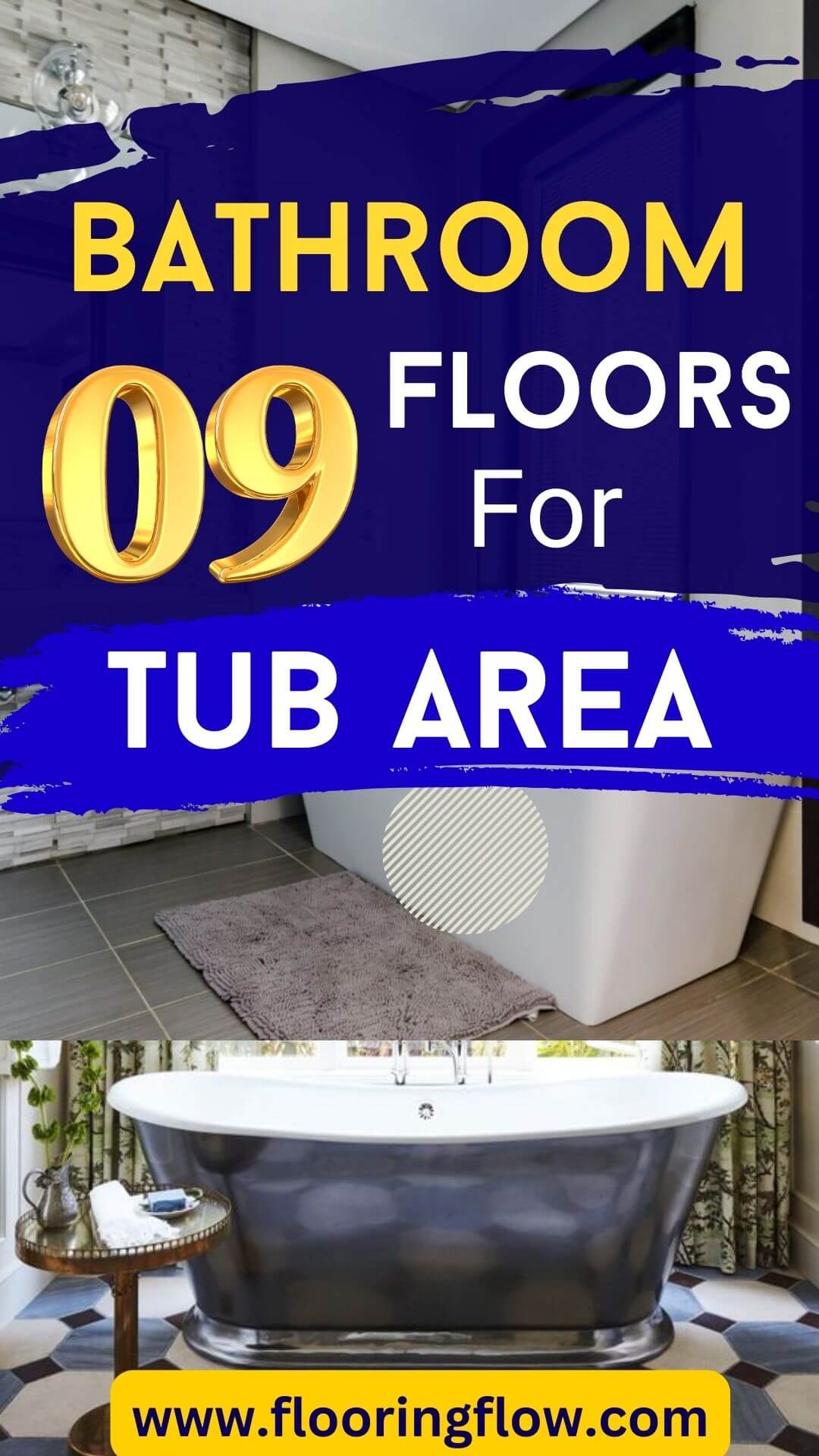 Bathroom Flooring Ideas for Your Tub Area