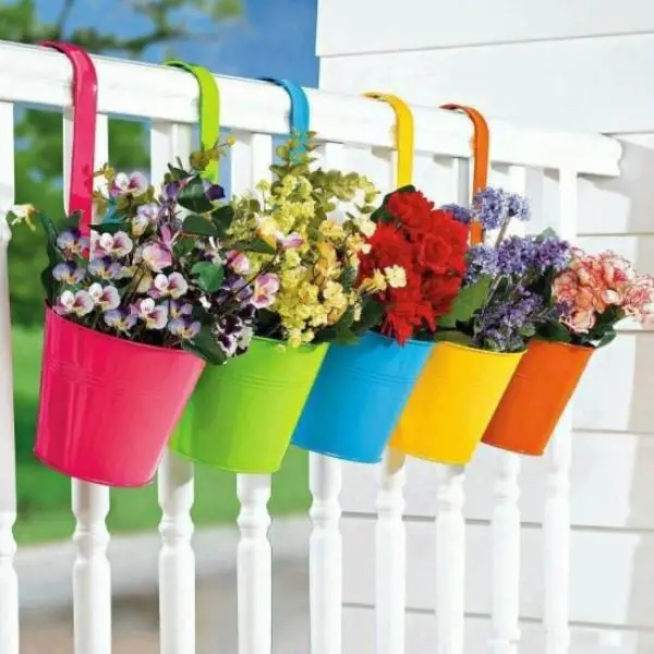 Captivate with Colorful Planters