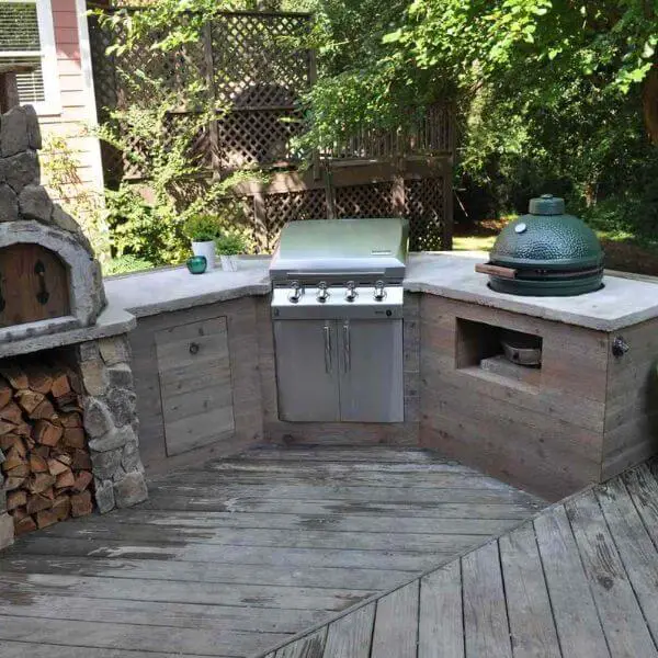 Concrete Block Outdoor Kitchen