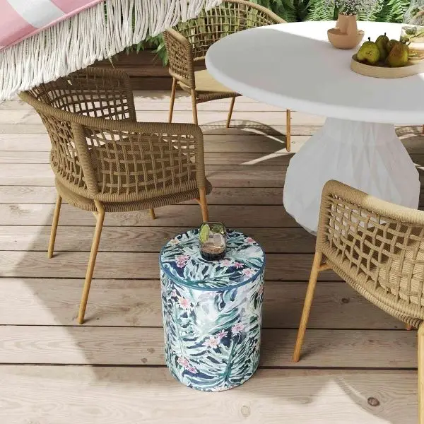 Display a Ceramic Garden Stool