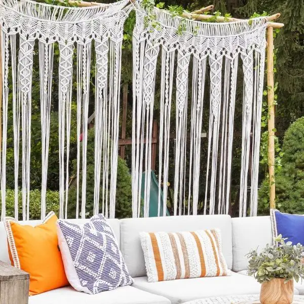 Drape Colorful Macrame Curtains