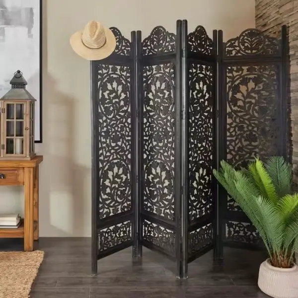 Feature a Carved Wooden Screen