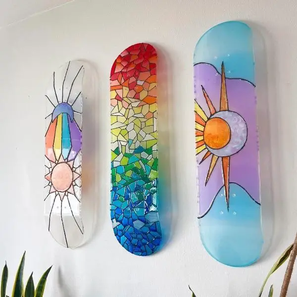 Feature a Custom Painted Skateboard Deck