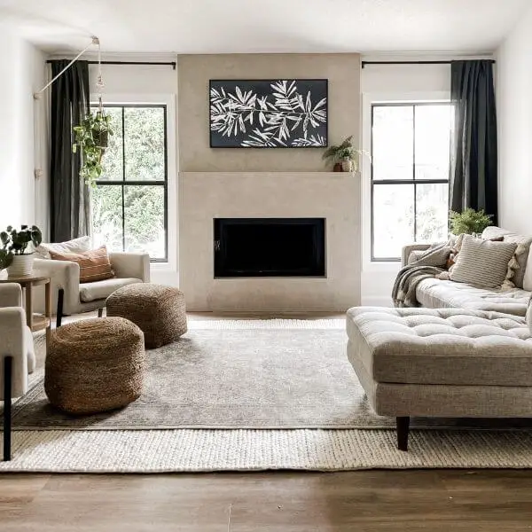 Floor Makeover with Rugs