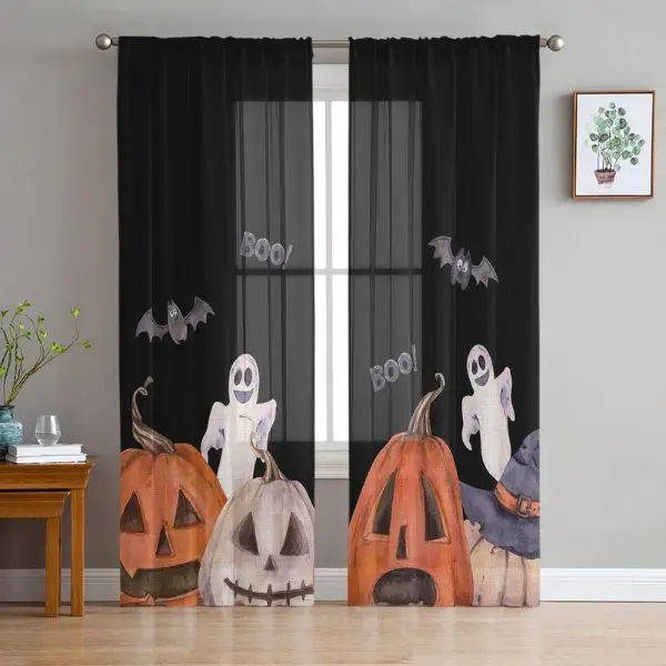 Ghostly Peek-a-Boo Curtains