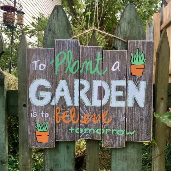 Hand-Painted Garden Signs