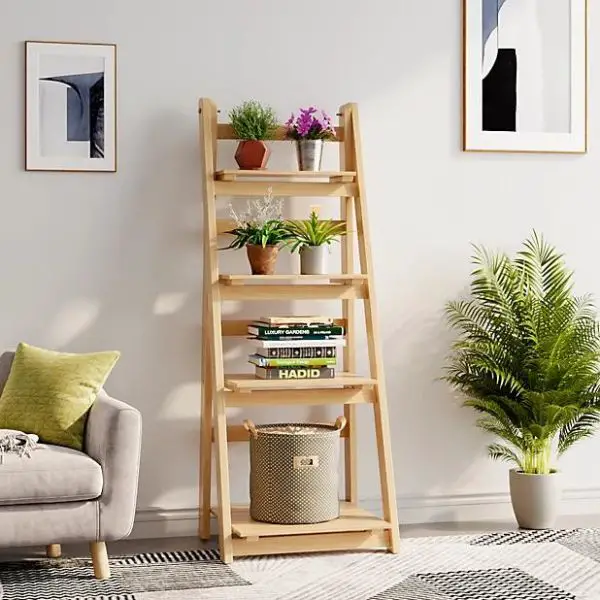 Include a Rustic Ladder Shelf