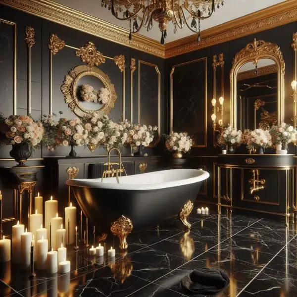 Luxurious Gold and Black