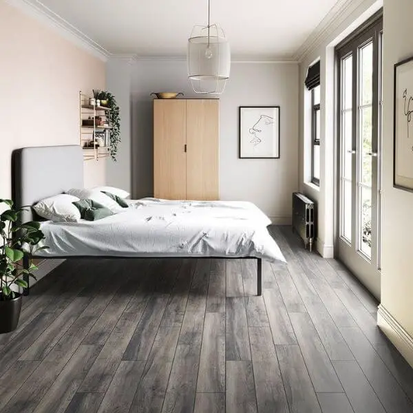 Modern Chic with Gray Laminate Floors