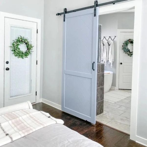 Opt for a Sliding Door to Save Space