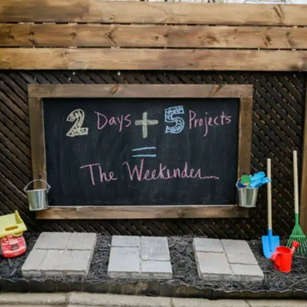 Outdoor Chalkboard for Fun and Creativity