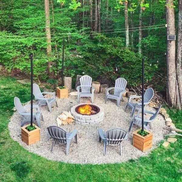 Outdoor Fireplace Table for Warmth and Style