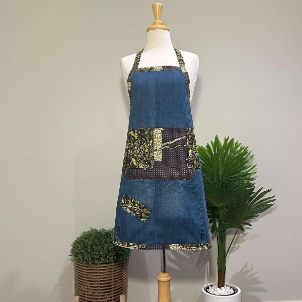 Recycled Jeans Garden Apron