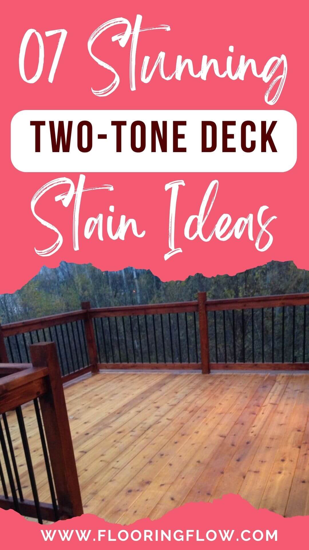 Two tone deck stain ideas