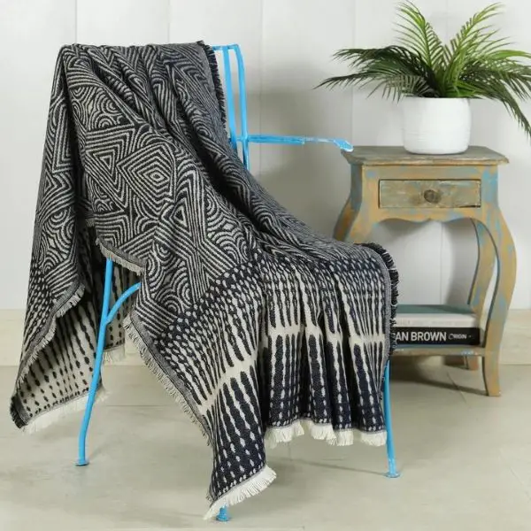 Use a Handwoven Blanket as a Throw