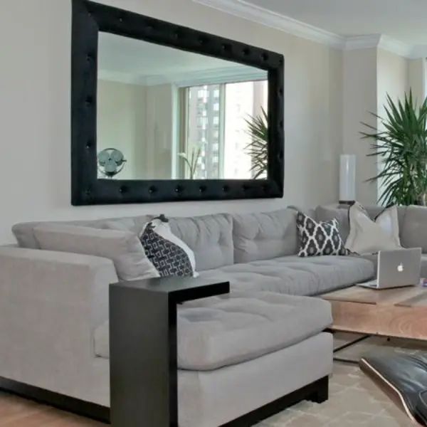 Use a Large, Decorative Mirror as a Focal Point