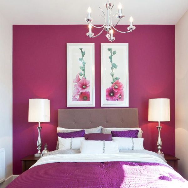 Vibrant Pink Accent Wall
