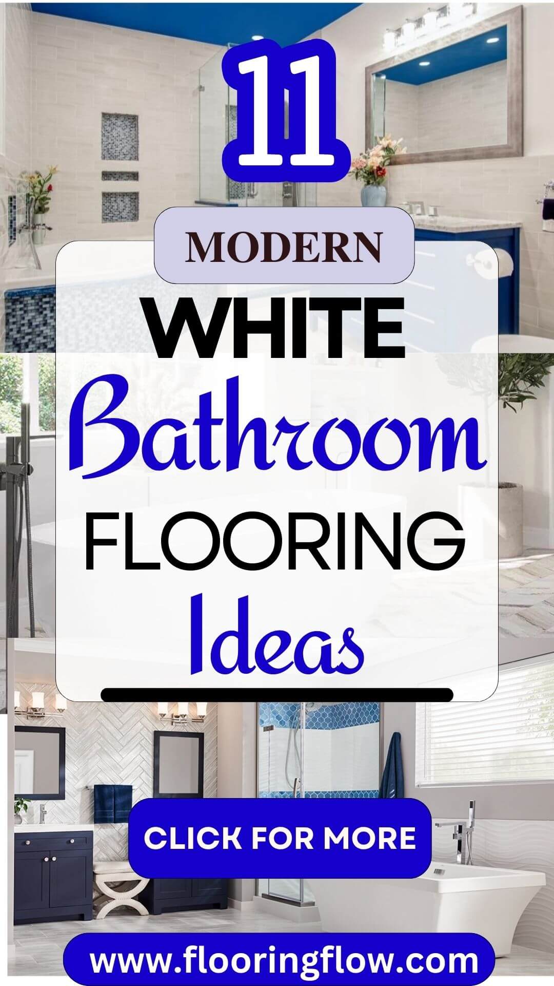 White Bathroom Flooring Ideas