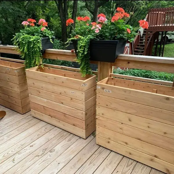 Wooden Crate Planters