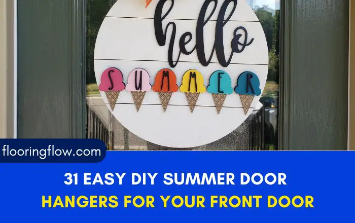31 Easy DIY Summer Door Hangers for Your Front Door