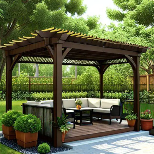 Add Color with Painted Pergola Beams