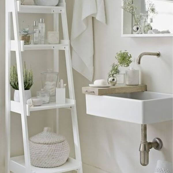Add a Ladder Shelf for Vertical Storage
